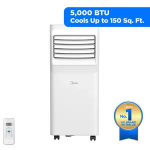 Midea 5,000 BTU Portable Air Conditioner with Remote outdoorfun aire acondicionado cooling ac