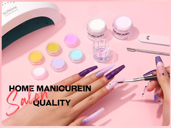 【Blossom Series】Morovan Acrylic Nail Kit : Blossom Pro for Beginners with Everything - Complete Nail Kit Set Professional Acrylic with Everything Acrylic Nail Starter kit Acrylic Nail Supplies Gifts for Women Girl