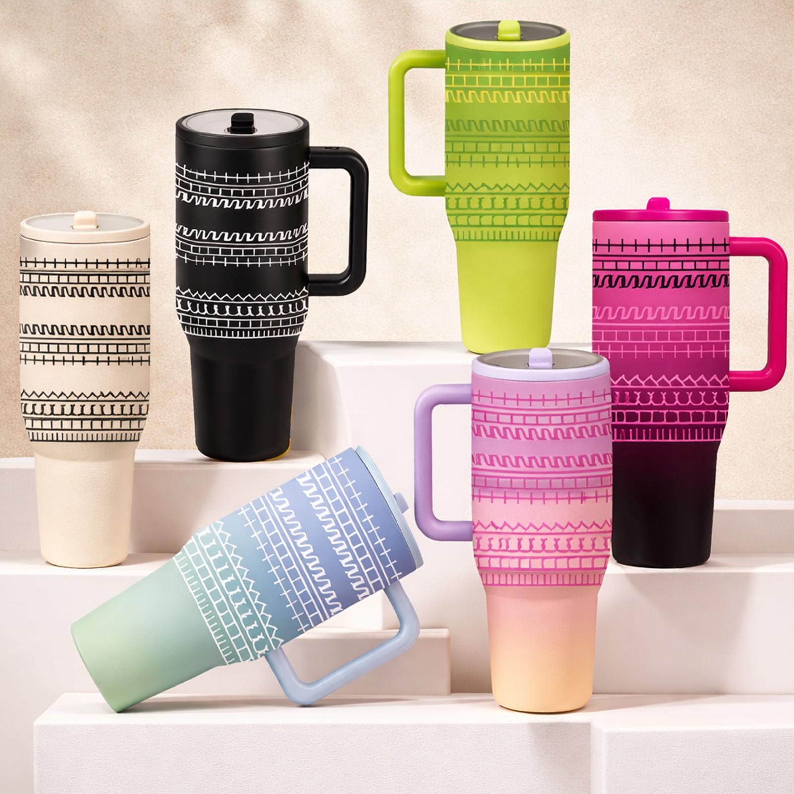 1 PC 40 Oz Stainless Steel Hidden Message Tumbler, Sarcastic Design Funny Coffee Mug for Coworkers & Work Besties Unique, Gift Idea for Women Men, Tumbler Gifts For Coworker, Black Leak Proof Sarcastic and Funny I'm Fine Message Ceramic Tumbler.