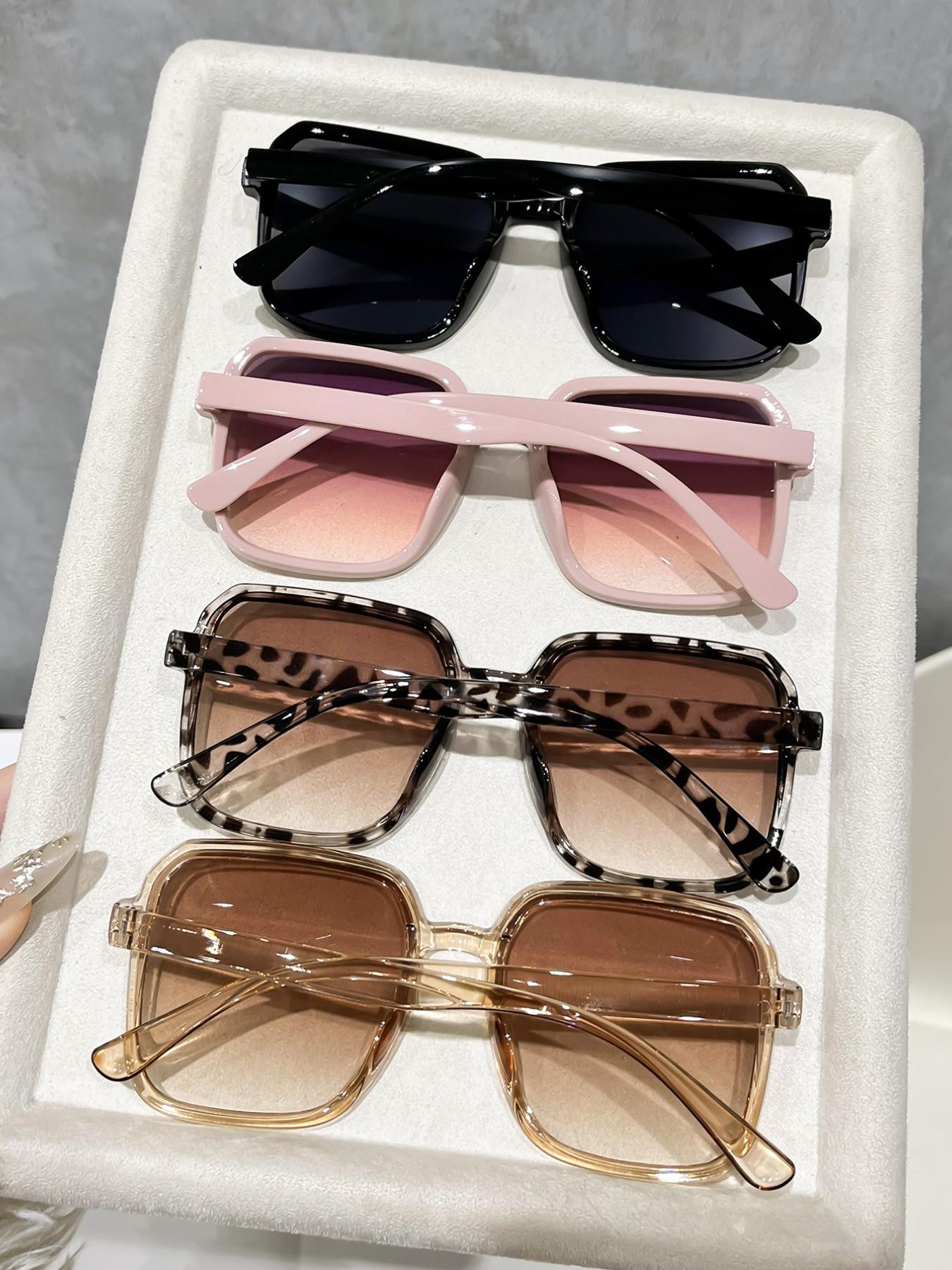 Women's Sunglasses Set, 4 Pairs Stylish Shades for Beach Surfing, Daily Outdoors, Commuting Driving, Music Festivals, Trendy Casual Sunglasses