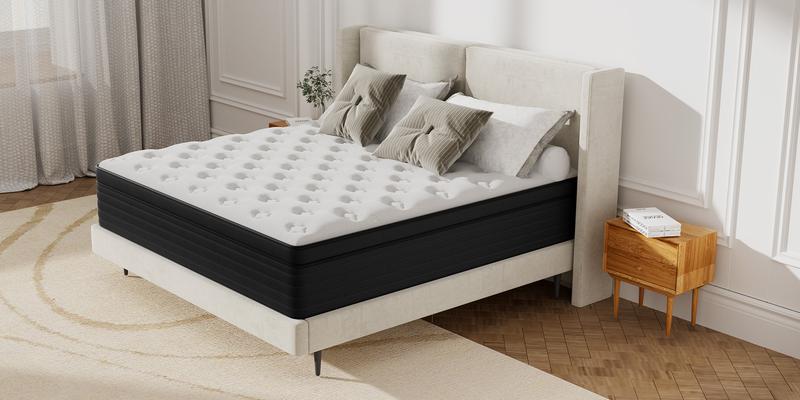 8 inch Medium Firm Hybrid Mattress Memory Foam and PocketSpring Twin Full Queen King Size Mattress In a Box