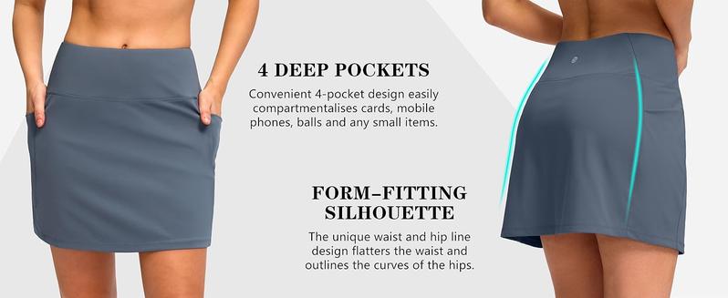 G Gradual Women's Golf Skirts Skort 4 Side Pockets High Waisted Stretchy Tennis Skirt with Short Athletic Casual G Gradual Women's Golf Skirts Skort 4 Side Pockets High Waisted Stretchy Tennis Skirt with Short Athletic Casual