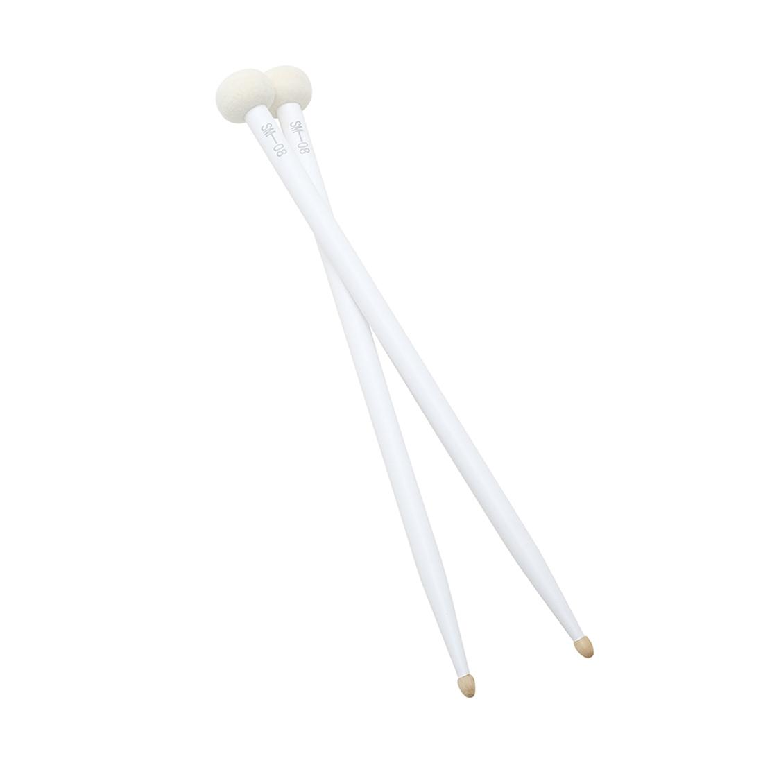 Irin Sm-08 Dual-Sided Drumsticks, Real Maple Wood Percussion Sticks, Felt Tip & Wooden Design, Suitable for Snare Drums, Drum Kits, Cymbals