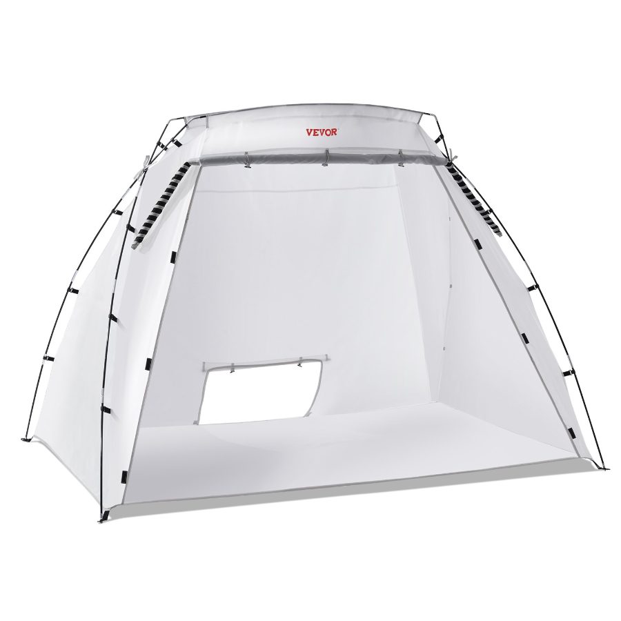 VEVOR Portable Paint Booth, Larger Spray Paint Tent with Built-in Floor Mesh Screen, Painting Tent Station for Furniture DIY Hobby Tool, 10x7x6ft Spray Paint Shelter