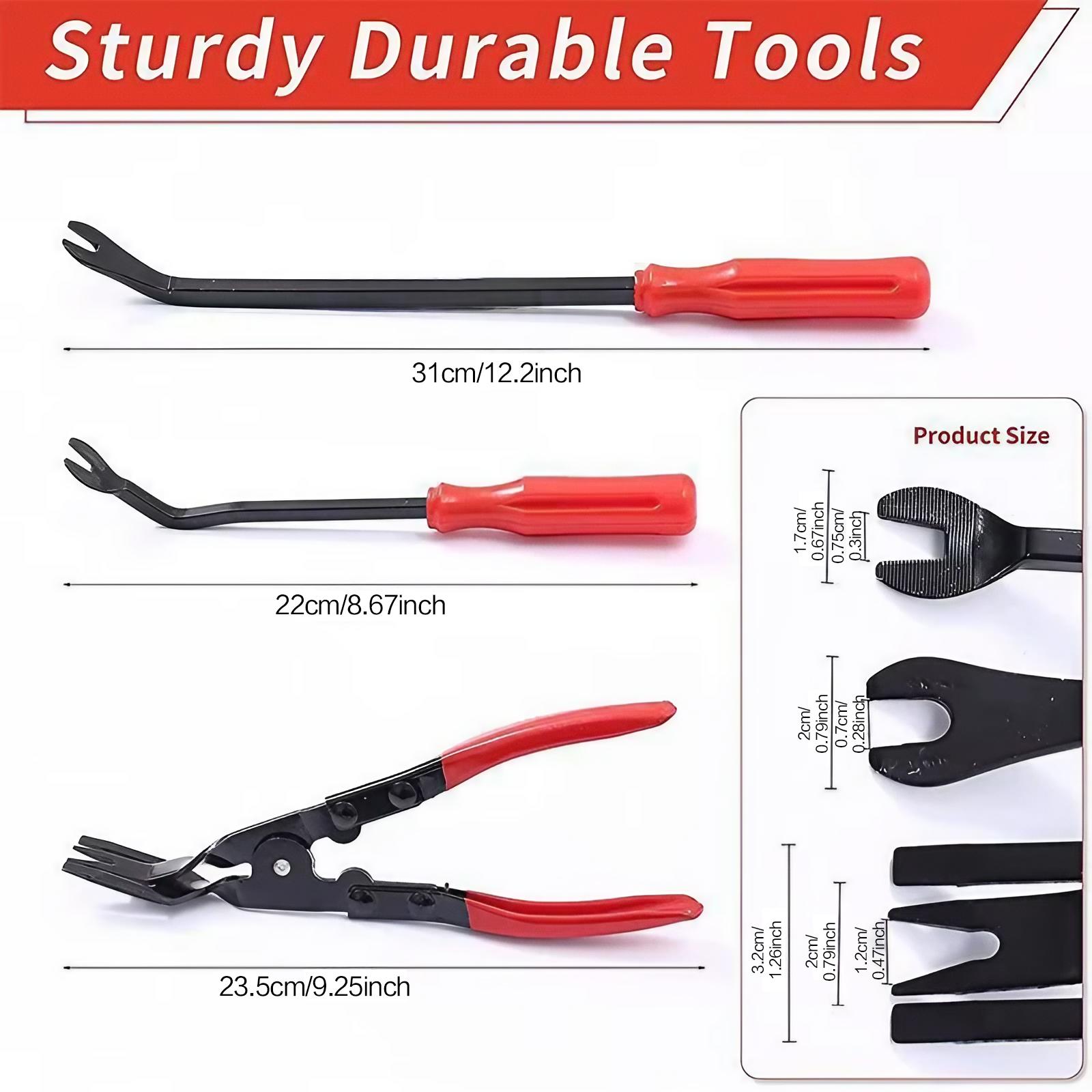 Car Door Panel Removal Tool with Comfortable Handle, Automotive Door Panel Removal Tool Set, Assembly & Disassembly Tools for Car Repair