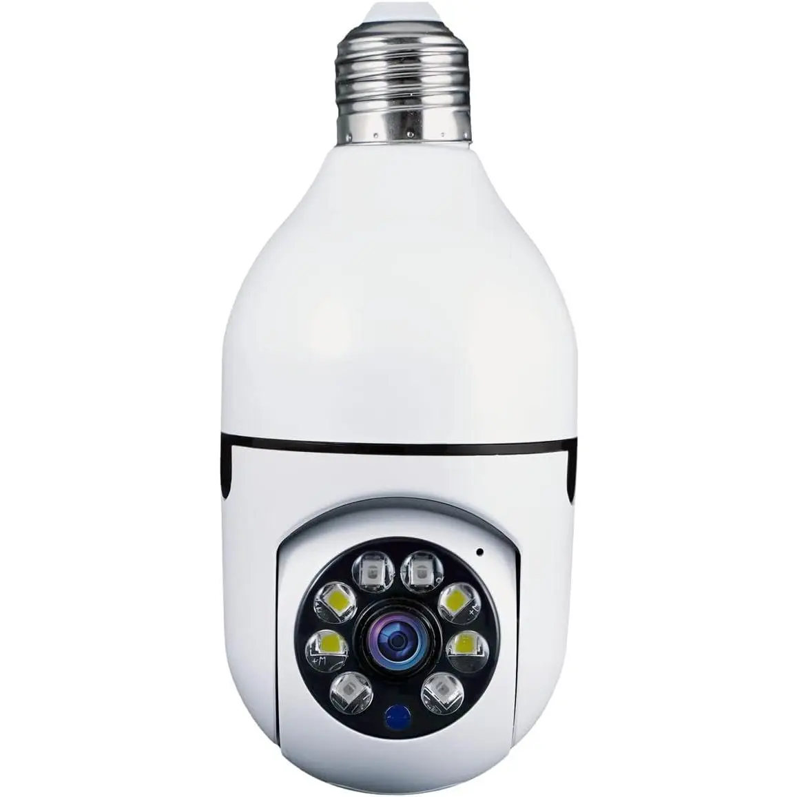 Security Camera Light Bulb Security Camera Outdoor 2packs HD Wireless 5GHz/2.4GHz WiFi Home IP Cameras E27 360 Degree Panoramic,Motion Detection and Alarm,Two-Way Audio,Night Vision,Indoor Outdoor Night Vision 360 Degree Motion Detection with SD Card
