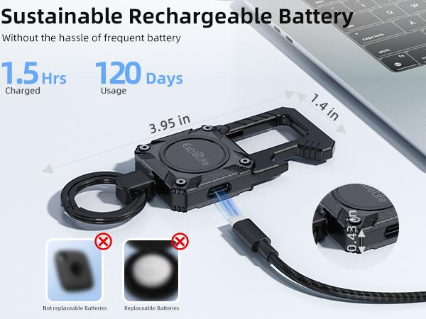 Keychain, Works with Apple Find My(only IOS ),Heavy Duty Keychain Bottle Opener, Carabiner Car Key Chains with Gps Tracker, Key Finder, Bluetooth Tracker for Luggage, Kids, Bags and More, RechargeableSmart Tracking Tag Portable Keychain, Works with Apple Find My(only IOS ),Heavy Duty Keychain Bottle Opener, Carabiner Car Key Chains with Gps Tracker, Key Finder, Bluetooth Tracker for Luggage, Kids, Bags and More, RechargeableSmart Tracking Tag Portable