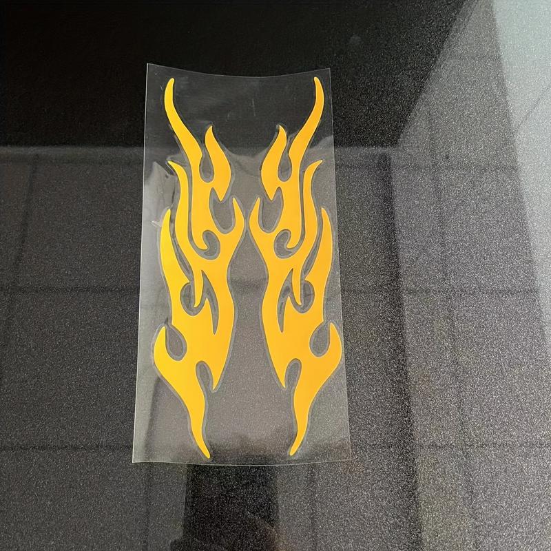 Car Sticker Modified Flame Car Stickers Bumper Hood Rearview Mirror Head Cover Stickers Cover Scratches Motorcycle Decals