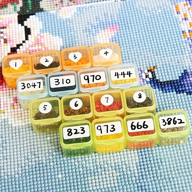 3000pcs/roll Diamond Painting Tools - Square and Round Classification Label Stickers for Easy Diamond Distinguishing and Storage, Crafts, Decoration, Sticker Labels, Craft Supplies