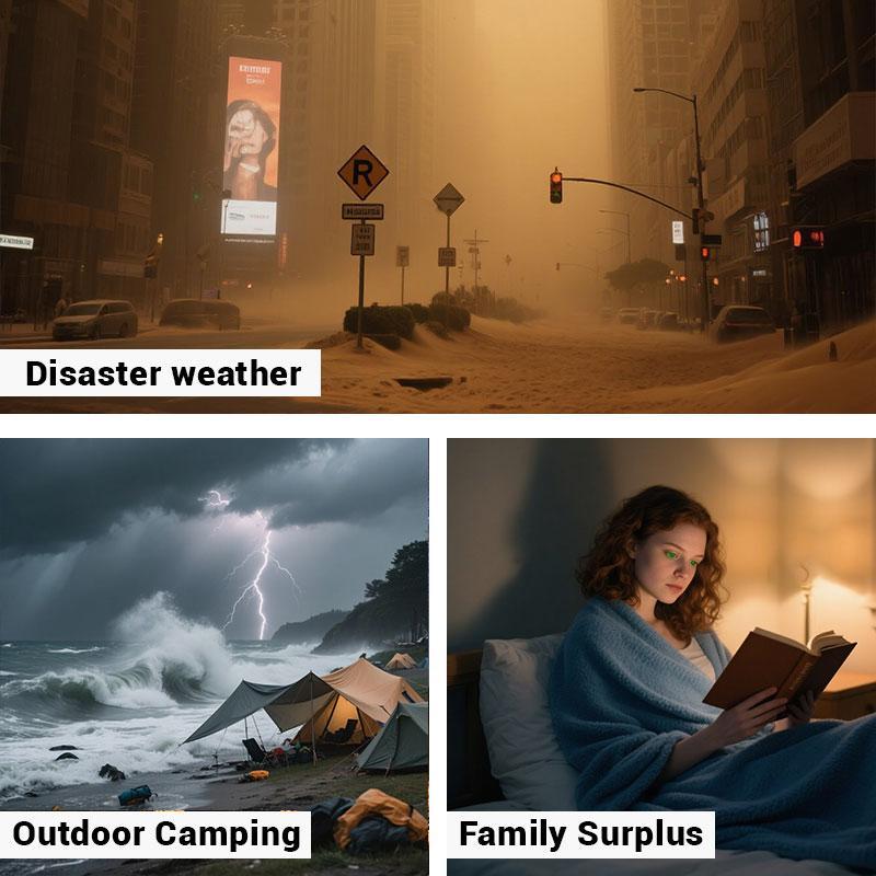 Emergency Weather Radio:AM/FM/WB Reception & Loud SOS Alarm,Hand Crank/Solar/USB Charging, Modern Design Emergency Weather Radio:AM/FM/WB Reception & Loud SOS Alarm,Hand Crank/Solar/USB Charging, Modern Design