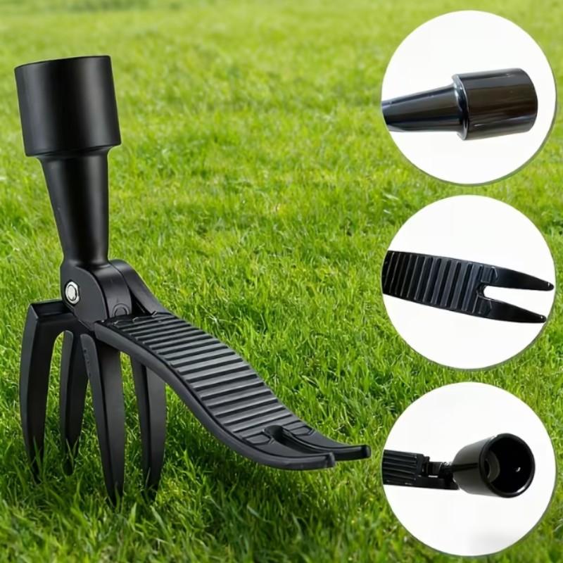Manual Weed Puller Tool, Standing Upright Weeder for Garden, Manual Weed Remover, Efficient Gardening Tool, Easy-To-Use Handheld Weeding Device
