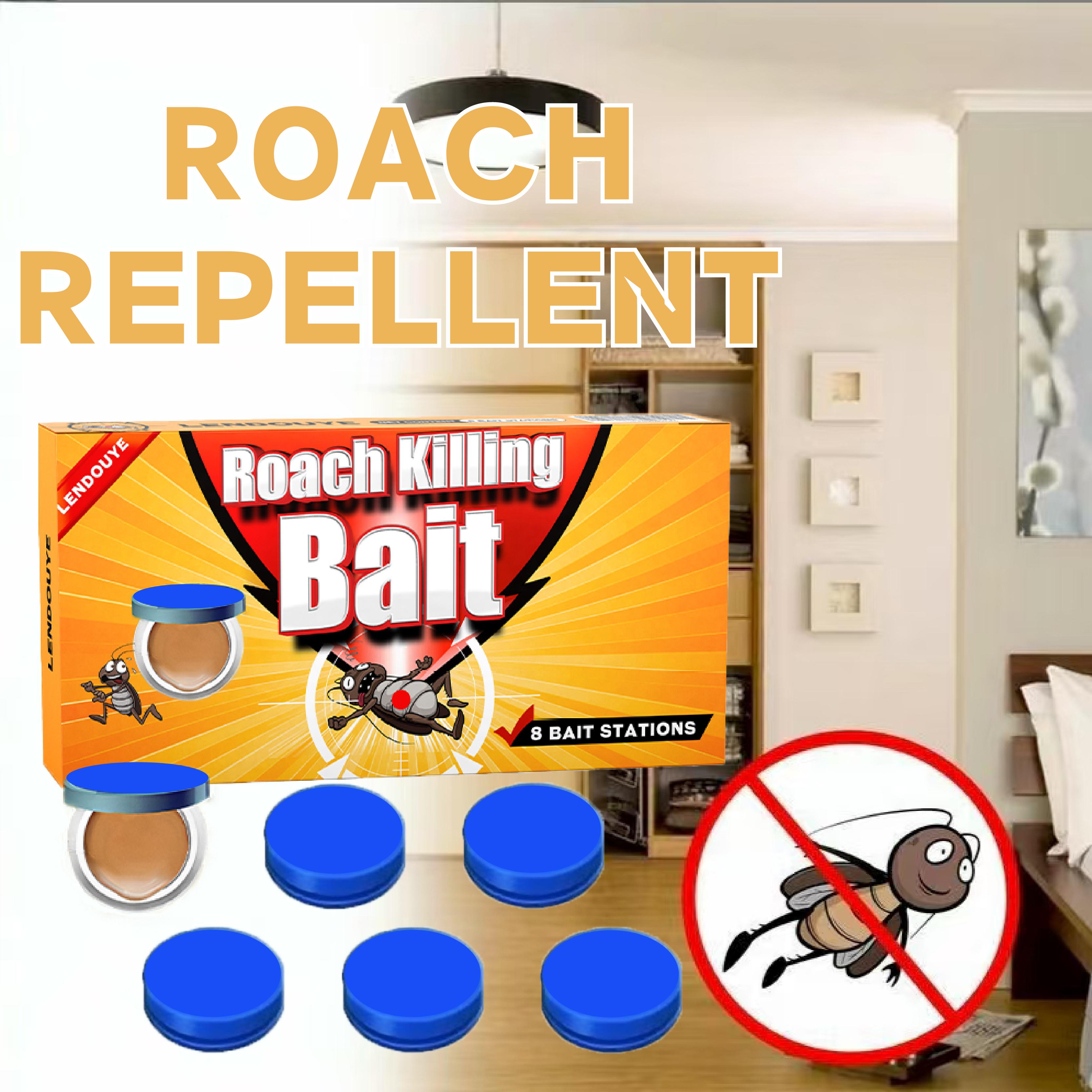 LENDOUYE Roach killer indoor infestation,Roach Repellent,Roach Traps indoor,Roach Killer,Roach Bait Station,Roach Killer Gel for American, German and Other Major Cockroach Species Fast-Action Waterproof Roach Gel BD