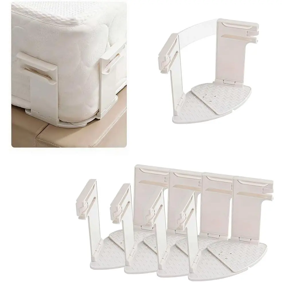 4 Pack Bed Sheet Holders for Corners,Fitted Sheet Holder with Lock Keep Sheets Firm & Tight, ,Easy Installation for Any Mattress Sizes