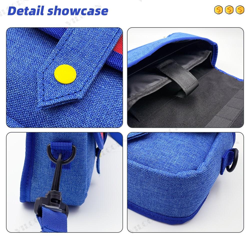 Switch2 Crossbody Bag, Game Style Carrying Case with 8 Card Slots, Large Capacity Protective Storage Pouch for Nintendo Switch2 Accessories