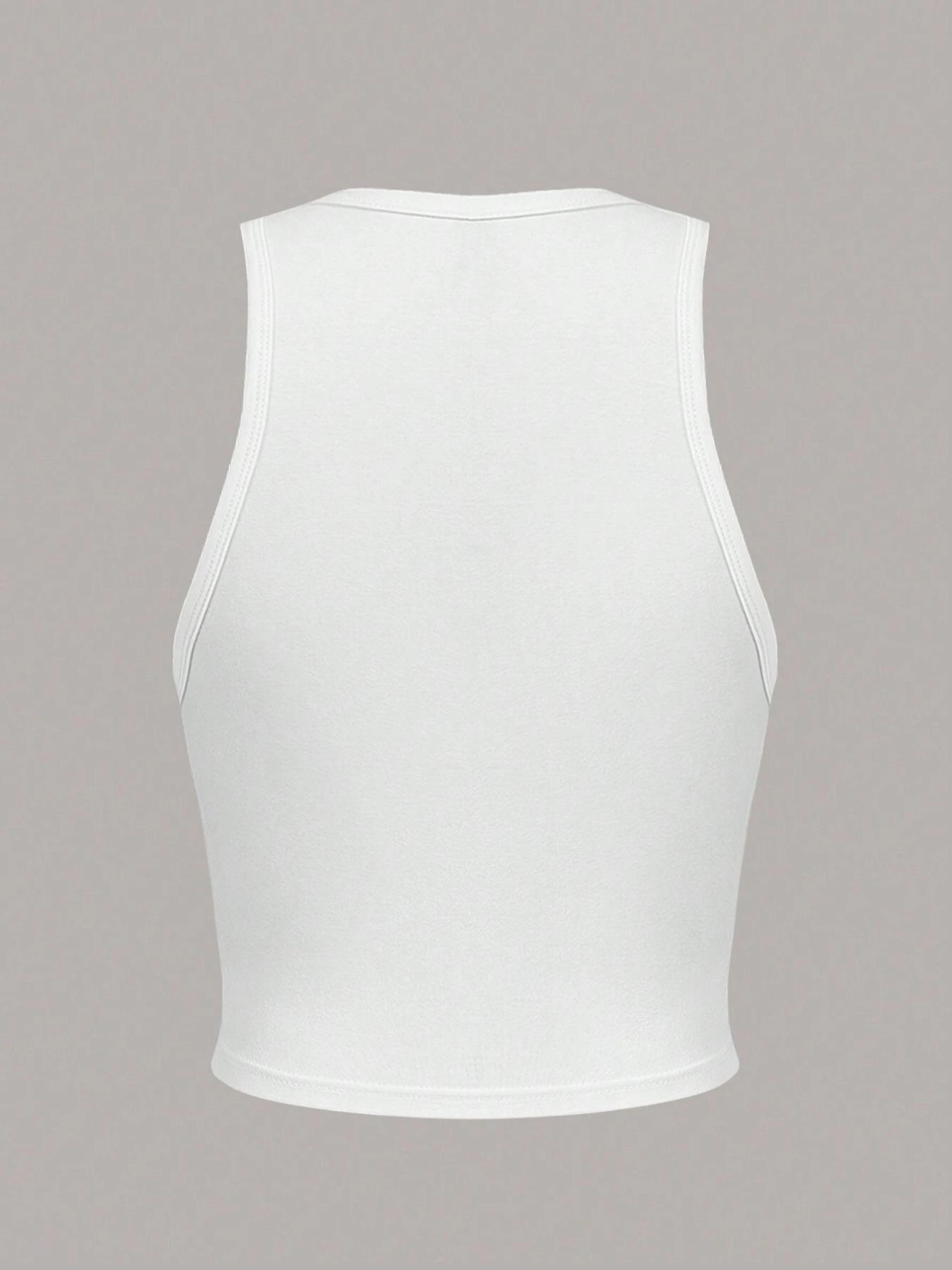 Women's Foul Mouthed & Feral Graphic Halter Top Grunge Aesthetic Sleeveless Crop Tank Top Gothic Punk Streetwear Slim Fit Backless Going Out Tops for Party Club Festival