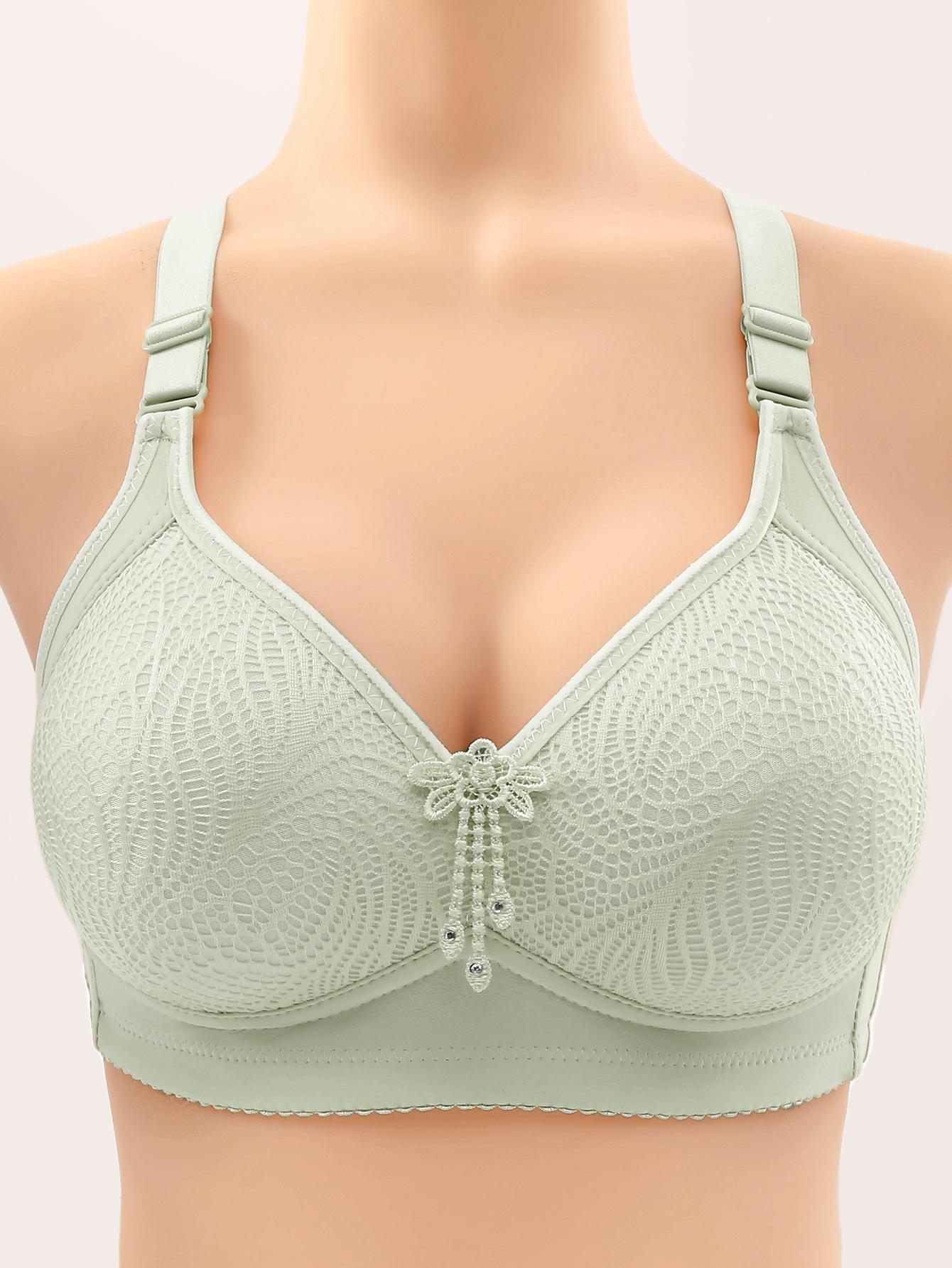 HICLOTH 6-Pack Wireless Push Up Bra Seamless Comfort Fit with Tassel Detail Women's Everyday T-Shirt Lingerie Minimalist Style Basic