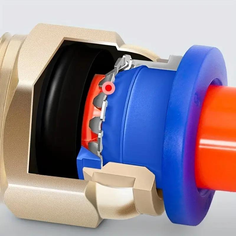 25-Piece Pneumatic Quick Connect Set, High Strength Copper Body, Blue Rubber Seal, 360 Degree Rotation, Fast Installation & Removal