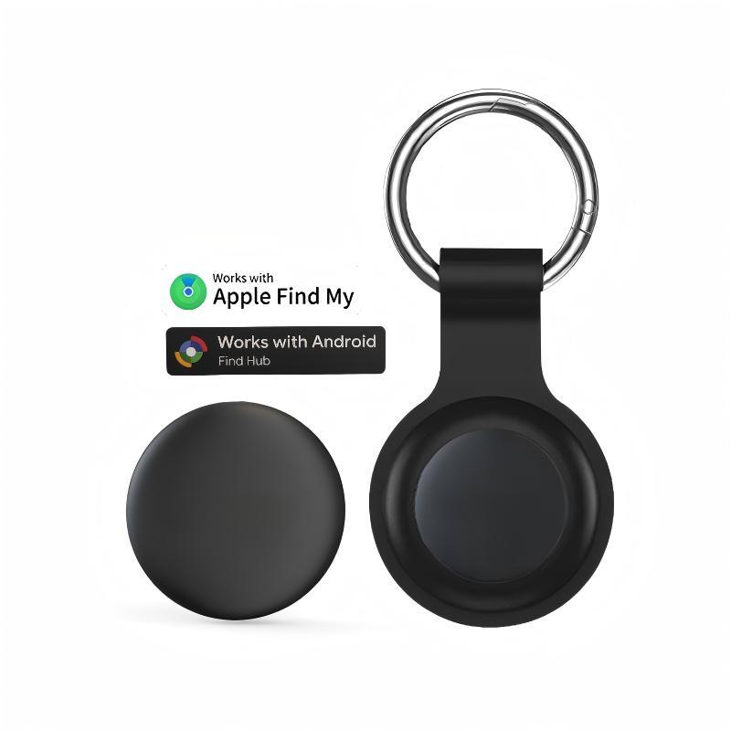 Smart tracking anti-lost tag (1 pack), compatible with Apple iOS / Google Android "Find My" apps (supports both iOS and Android systems), features a replaceable battery, and is suitable for luggage, bags, wallets, backpacks, keys, and pets.