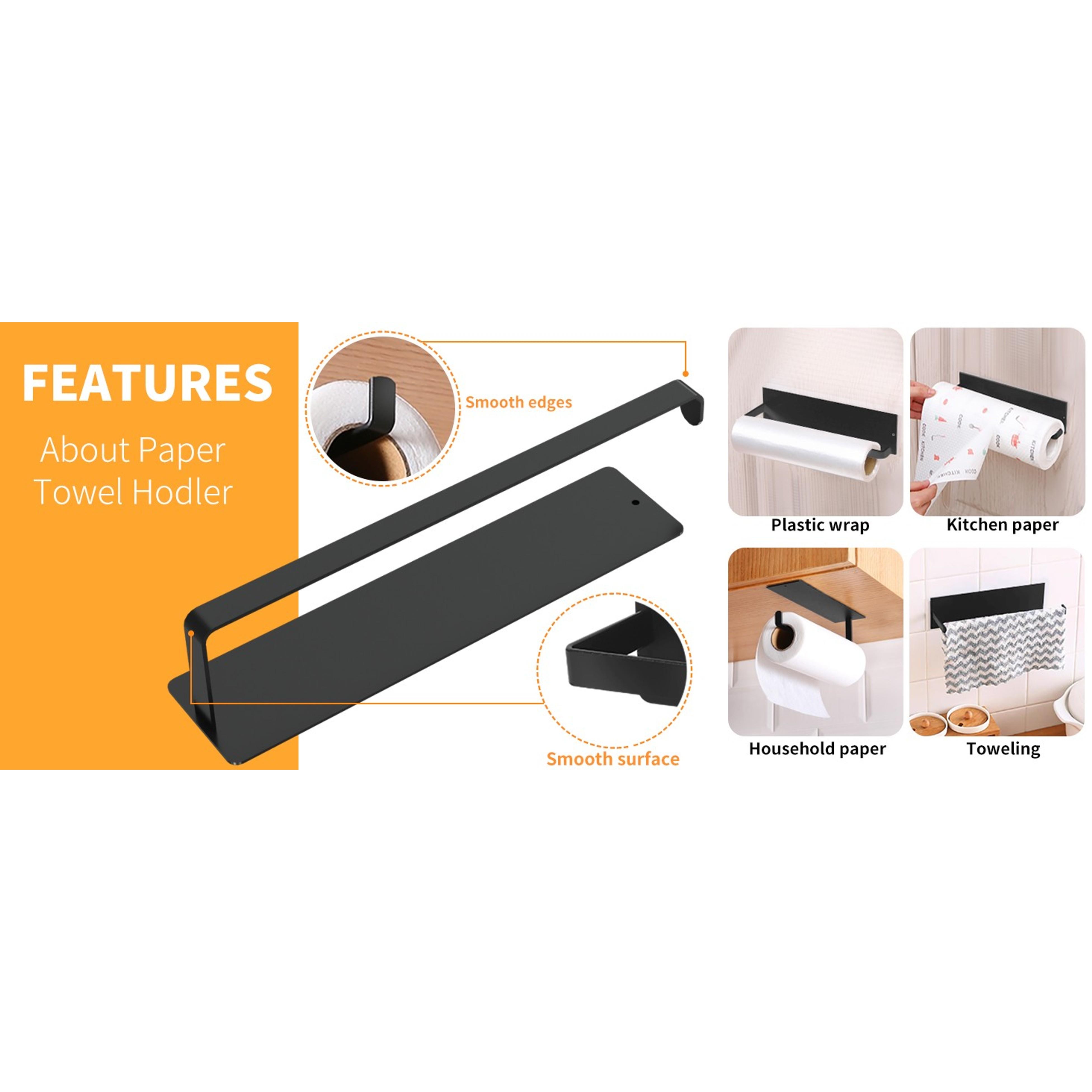 Magnetic Spice Rack for Refrigerator, 7 Pack Metal Magnetic Shelf, Moveable Magnetic Storage Fridge Organizer, Spice Organizer, Hook Rack, Paper Towel Holder, Utensils Holder, Cutting Board Holder