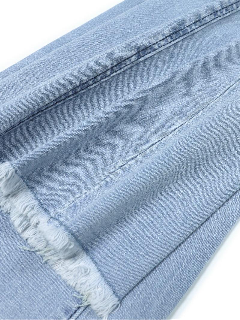 Women's Bowknot Embroidery Jeans High Waist Y2k Stretch Flare Denim Jeans Bell Bottom