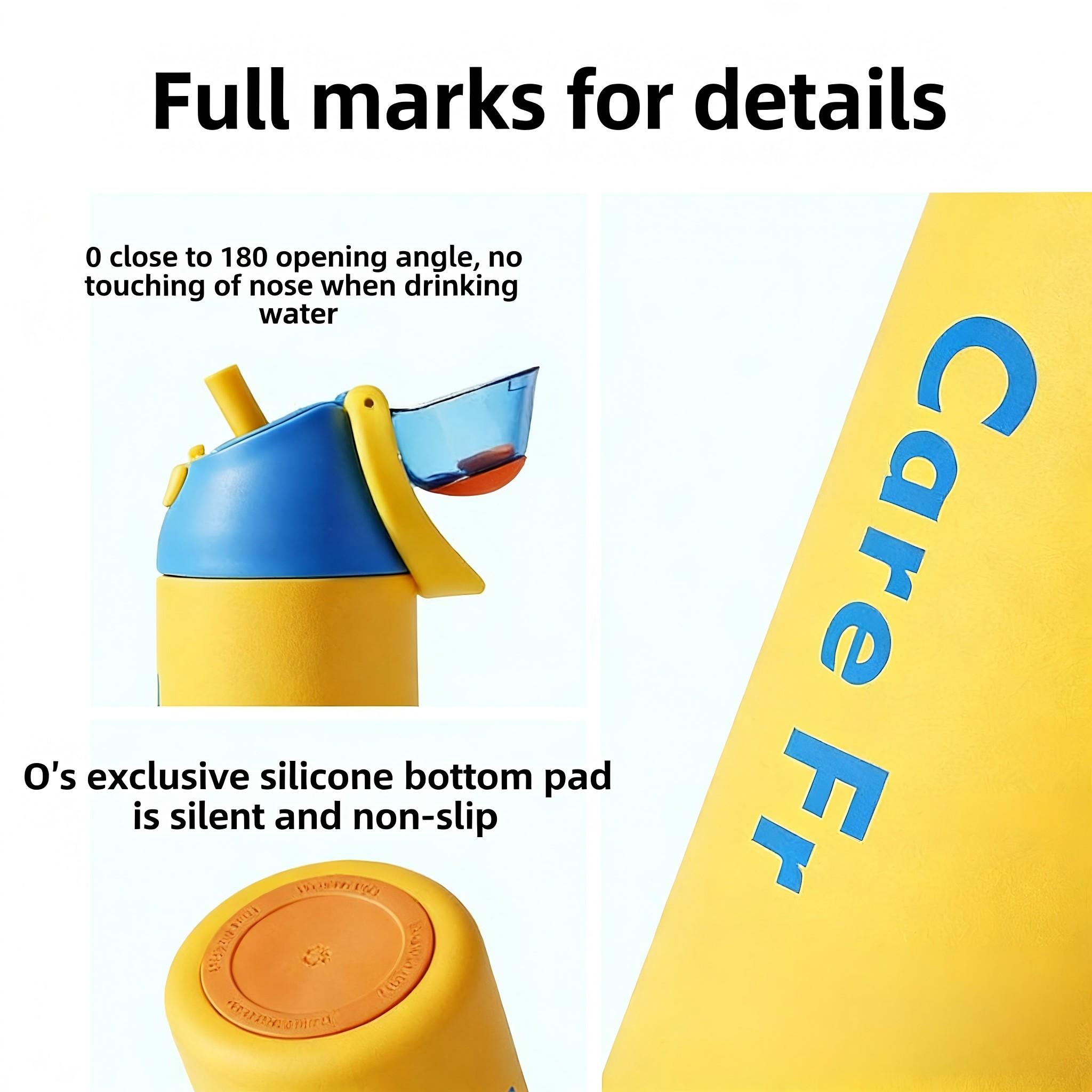 1 Pack 700ml Stylish Cute Stainless Steel Sports Water Bottle Vacuum Insulated Hot & Cold Retention Leakproof Portable Unisex for Young Sports People Home Outdoor Gym Travel Camping