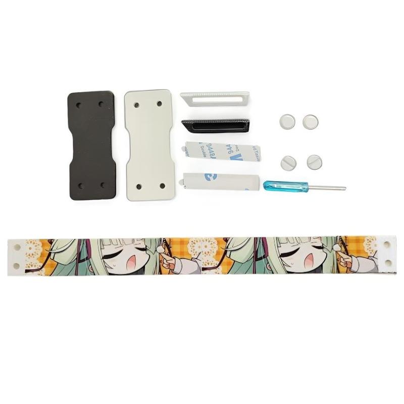 Anime Keyboard Lanyard, Detachable Cartoon Ribbon, Universal DIY Decorative Strap, Trendy Anime Character Print, Versatile Keyboard Accessory