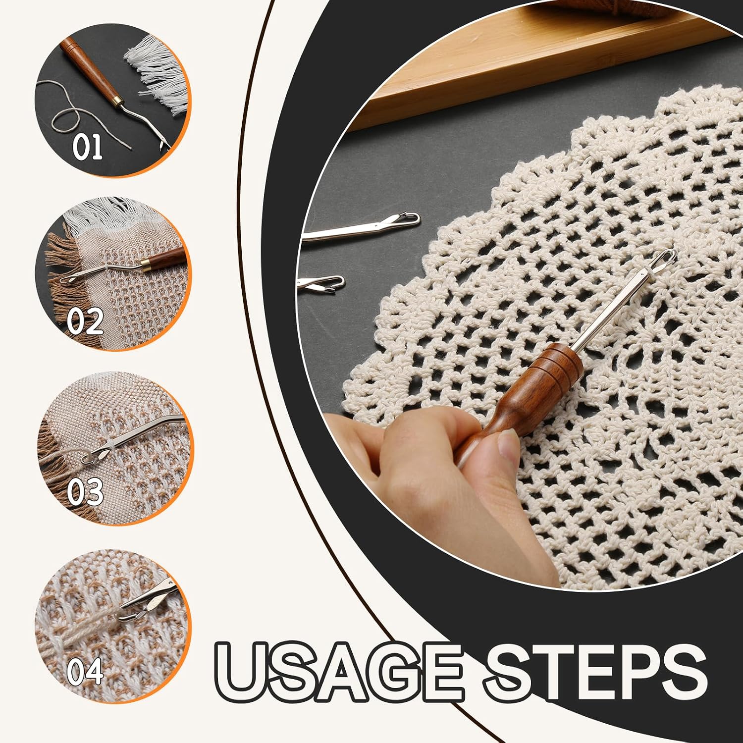 Latch Hook Tool, Straight Latch Hooks, Rug Hook (Type 3) | Crochet  for Hair, Hair Crochet Hook, Crochet Rug,  Braids, Hair Extension, Carpet Crafts