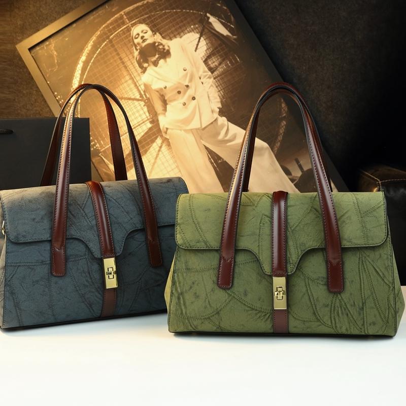 Vintage Commuter Tote Bag for Women, 2026 New High-End Large Capacity Handbag, Mom Bag for Work, Single Shoulder Bag