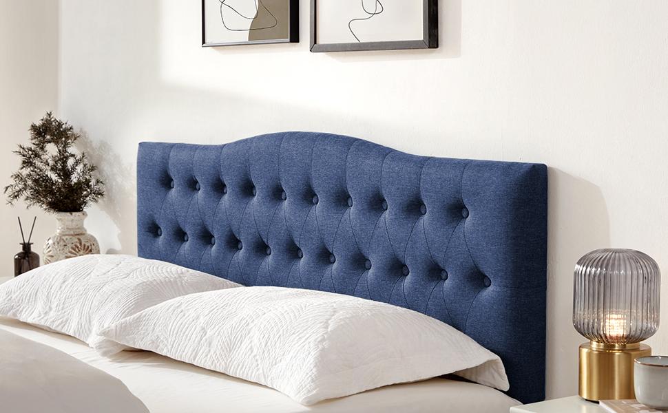 Tufted Upholstered Headboard Twin/Full/Queen/King Size, Sturdy and Durable Solid Wood Bed headboard, Fabric Headboard Adjustable Height from 37” to 51”, Modern Button Diamond Design Head Board Tufted Upholstered Headboard Twin/Full/Queen/King Size, Sturdy and Durable Solid Wood Bed headboard, Fabric Headboard Adjustable Height from 37” to 51”, Modern Button Diamond Design Head Board