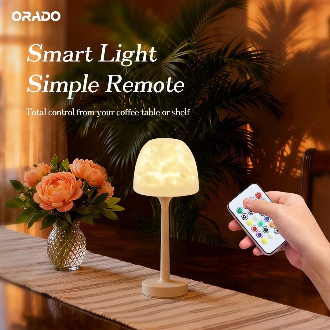 Mother's Day Gift,Aurora/Ocean Wave/Water Ripple Desk Lamp 16-Color Ambient Table Lamp with Control, Relaxation &Romantic Night Ambience,Suitable for Bedroom, Living Room, Study, Home,Perfect Gift for Holidays, Birthdays & Events! Bedroom lighting