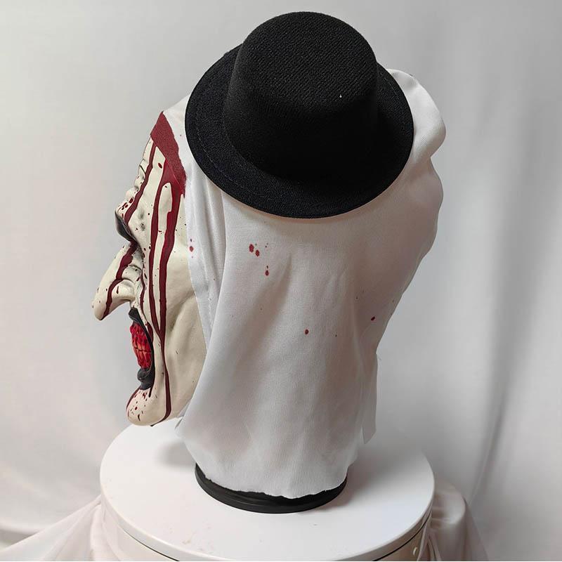 Terrifier Art the Clown Female Costume Full Set - Polyester Horror Cosplay Jumpsuit/Dress with Gloves, Black and White Halloween Party Outfit for Women, Size S with Mask, Accessories, Killer Clowns