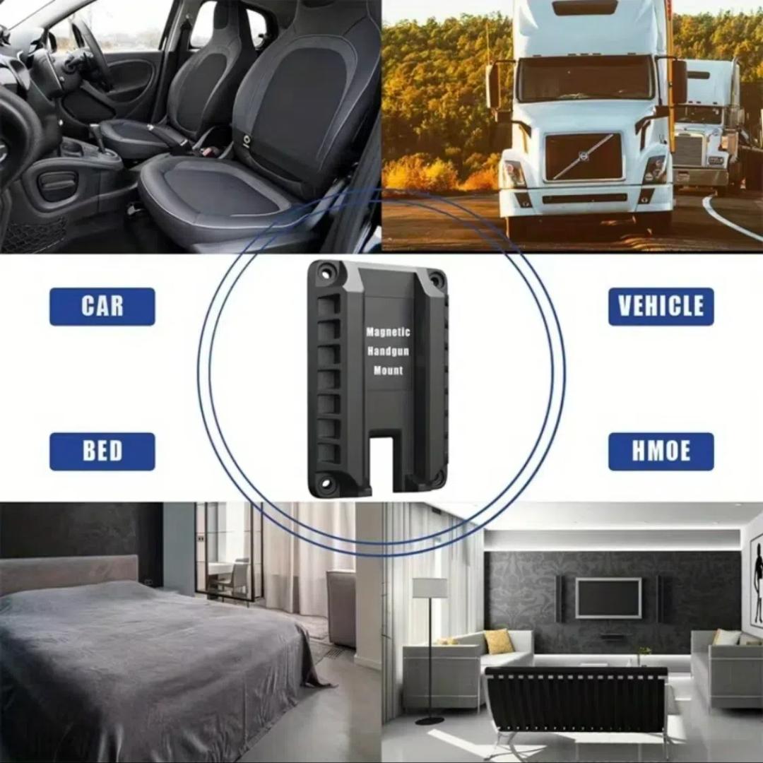 Gun Magnet Bracket Quick Draw Gun Magnetic Pistol Holster Hidden Car Applicable to multiple scenarios