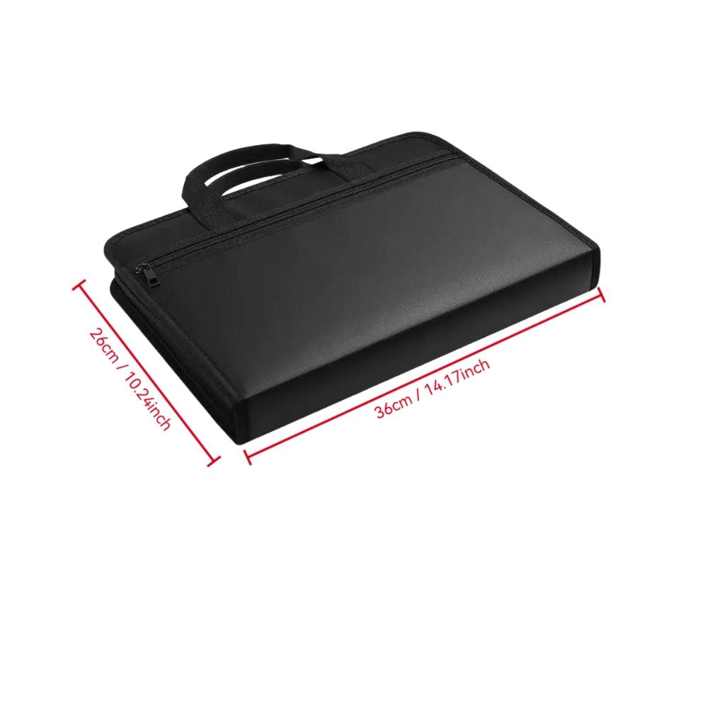 Waterproof Fireproof File Organizer Folder, Expandable Accordion File Bag, Portable Foldable Design, Large Capacity Storage, Document Organizer, Files Organizer, Paper Organizers, Office Accessories