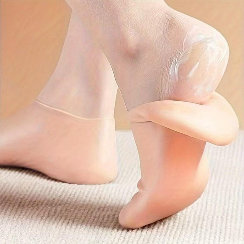 Silicone Foot Care Socks for Dry Feet and Cracked Heels, Softening Rough Skin, Elastic Fit, Moisturizing, Prevents Cracks, Beach Socks