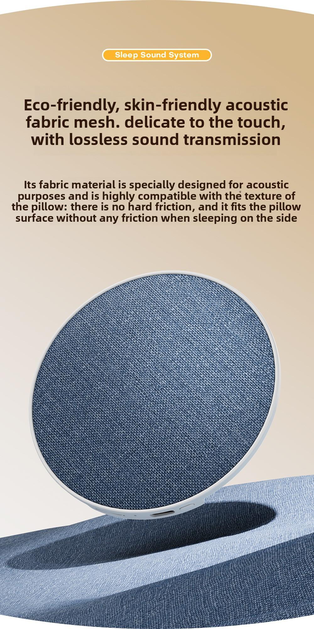 2026 Pillow Sound Disc Wireless Bluetooth Speaker for Home and Dormitory, for Listening to Music and Sleep, White Noise Mini Speaker