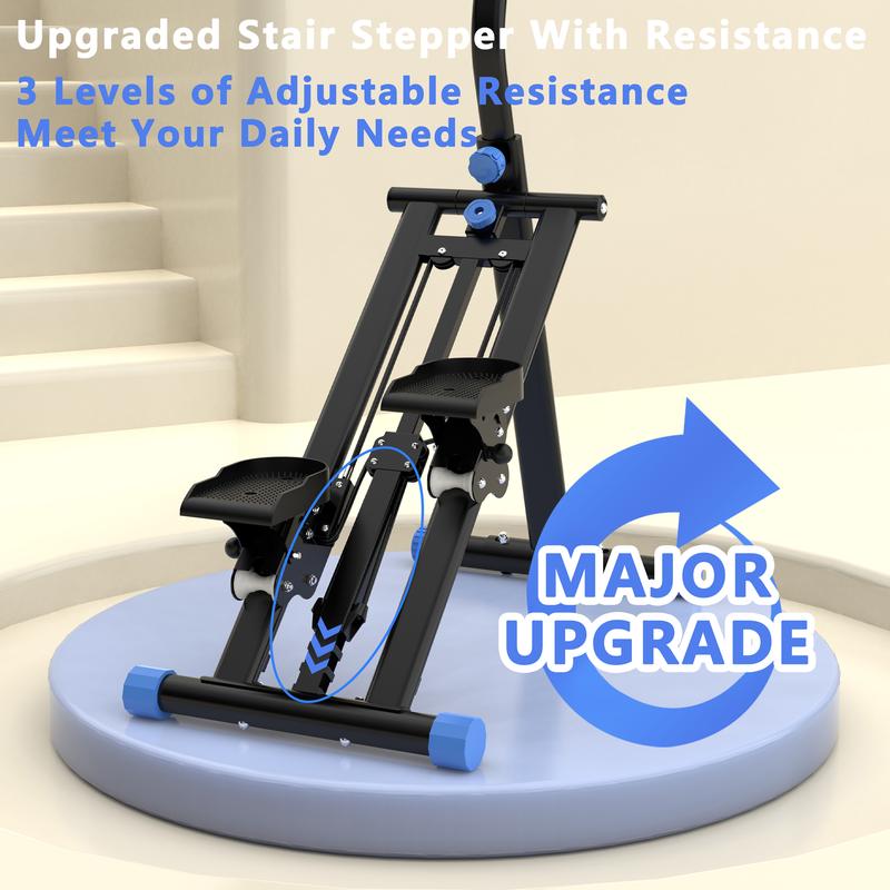 SAYGOGO Stair Stepper for Home-Upgrade Vertical Climber Workout Machine for Full-Body Exercise Climber Fitness Equipment with Stable Frame Adjustable Handlebar SAYGOGO Stair Stepper for Home-Upgrade Vertical Climber Workout Machine for Full-Body Exercise Climber Fitness Equipment with Stable Frame Adjustable Handlebar