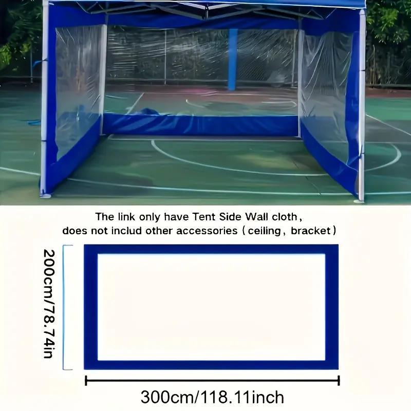 Large /blue Outdoor Tent, Durable Oxford Fabric, Foldable with Transparent Window, Multi-Functional Party Tent, Camping Gear