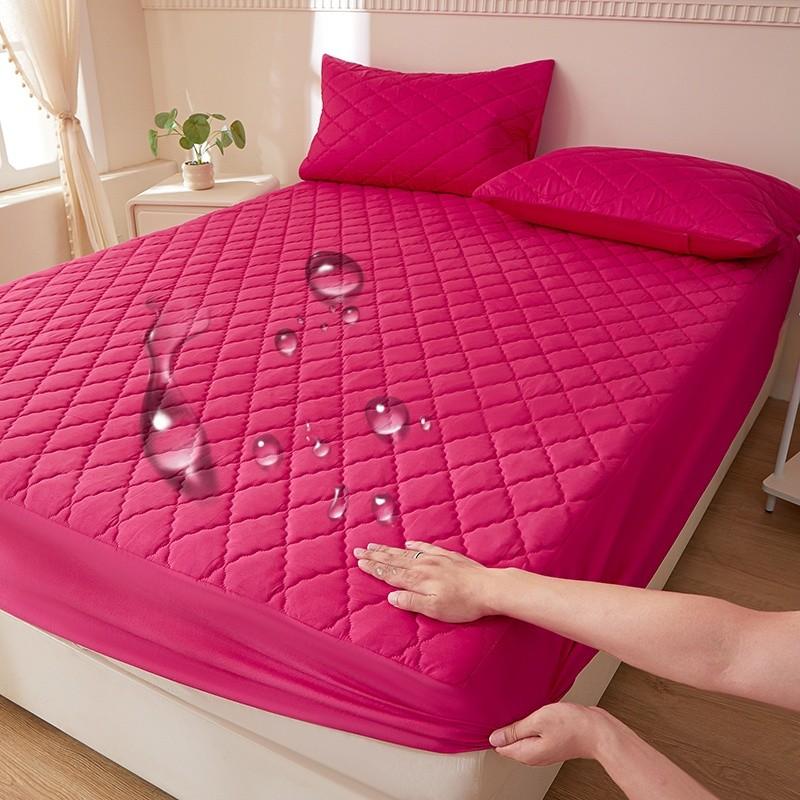 2/3pcs Waterproof Mattress Protector, Deep Pocket for 30cm Depth, Soft and Breathable, Washable, Suitable for Bedroom, Guest Room, Apartment, Dormitory