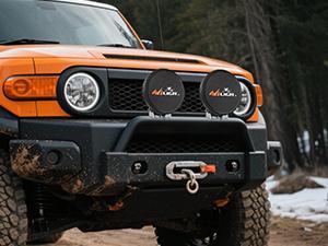 Nilight 9inch Round Offroad Driving Pod Light Cover, 9.25 Inch Diameter Black Leather Protective Cover for Auxiliary Ditch Fog Bumper Headlight on Jeep Truck SUV ATV UTV Tractor Car Accessories Automotive dealsforyoudays