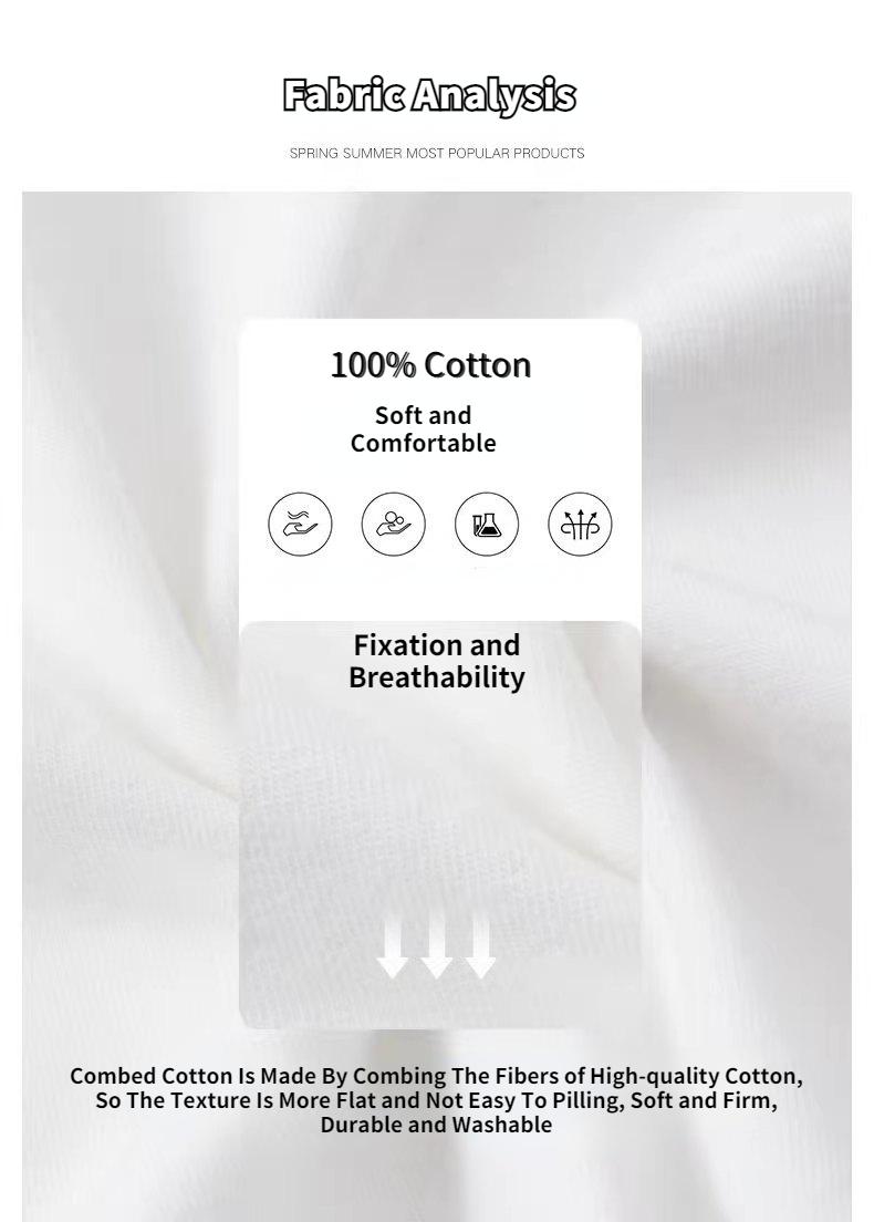 180G[100% Cotton ]Trendy Brand Short Sleeved T-shirt for Men and Women Couples Summer in Street Loose Versatile Round Neck Top