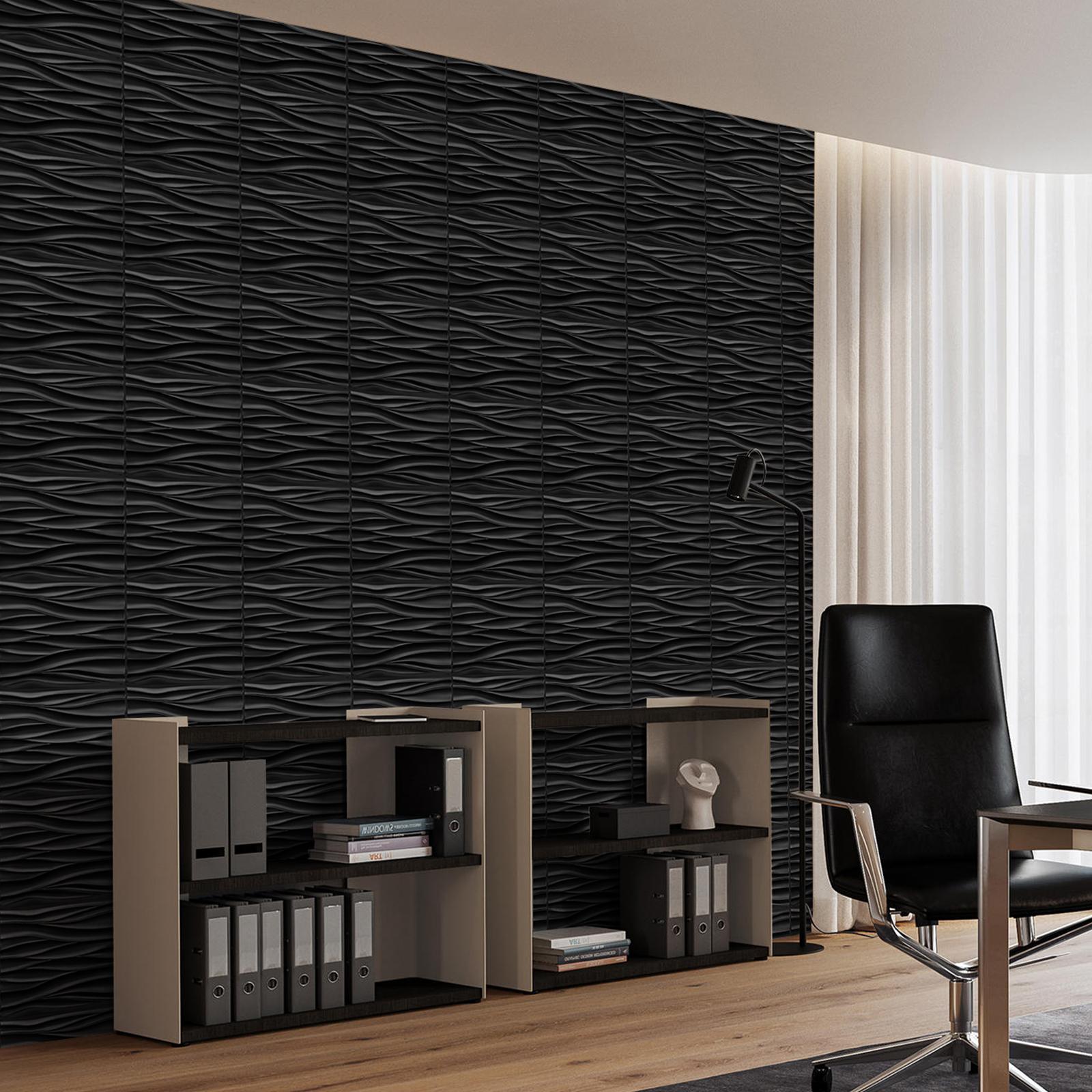 Kuujojo 20/30pcs Self Adhesive 3D PVC Wall Panels, 11.8x11.8in Diamond Wall Trim, Indoor Home Improvement Building Supplies with Tape, Self Adhesive Panels