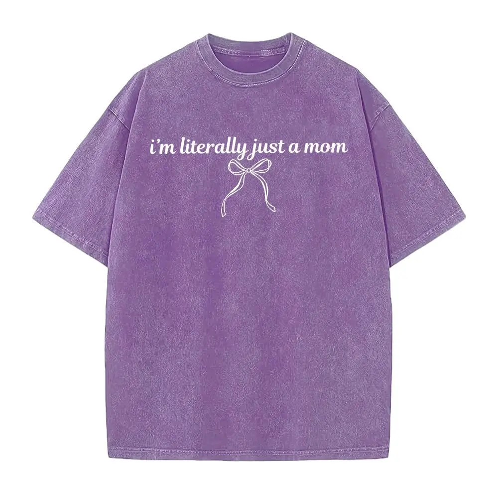 Washed T-shirt-Purple