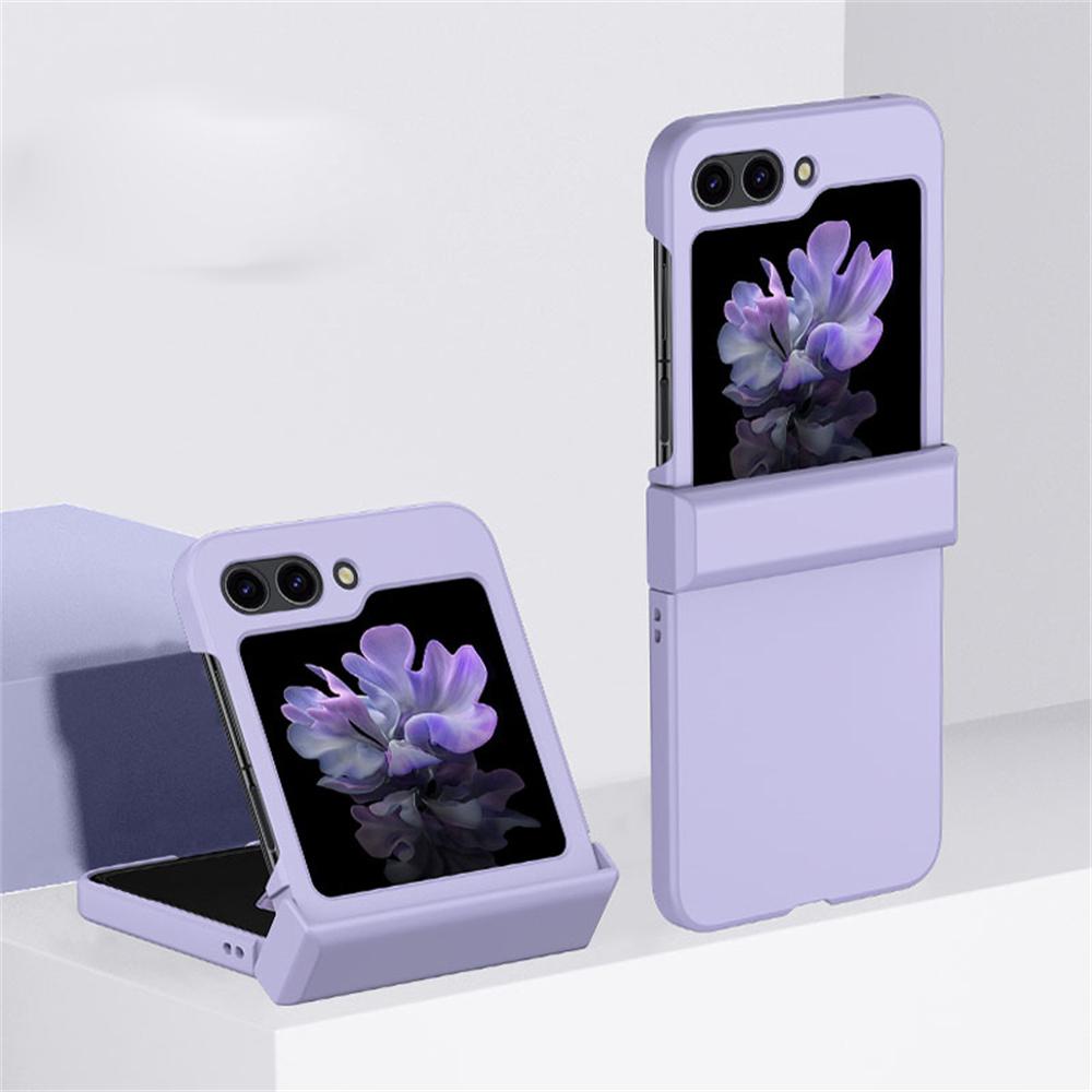 Luxury 3-in-1 Hinge Protection Foldable Smartphone Casing for Samsung Galaxy Z Flip 3/4/5/6/7, Ultra-Thin Shockproof Hard PC Armor Accessory for Handheld Devices, Polycarbonate
