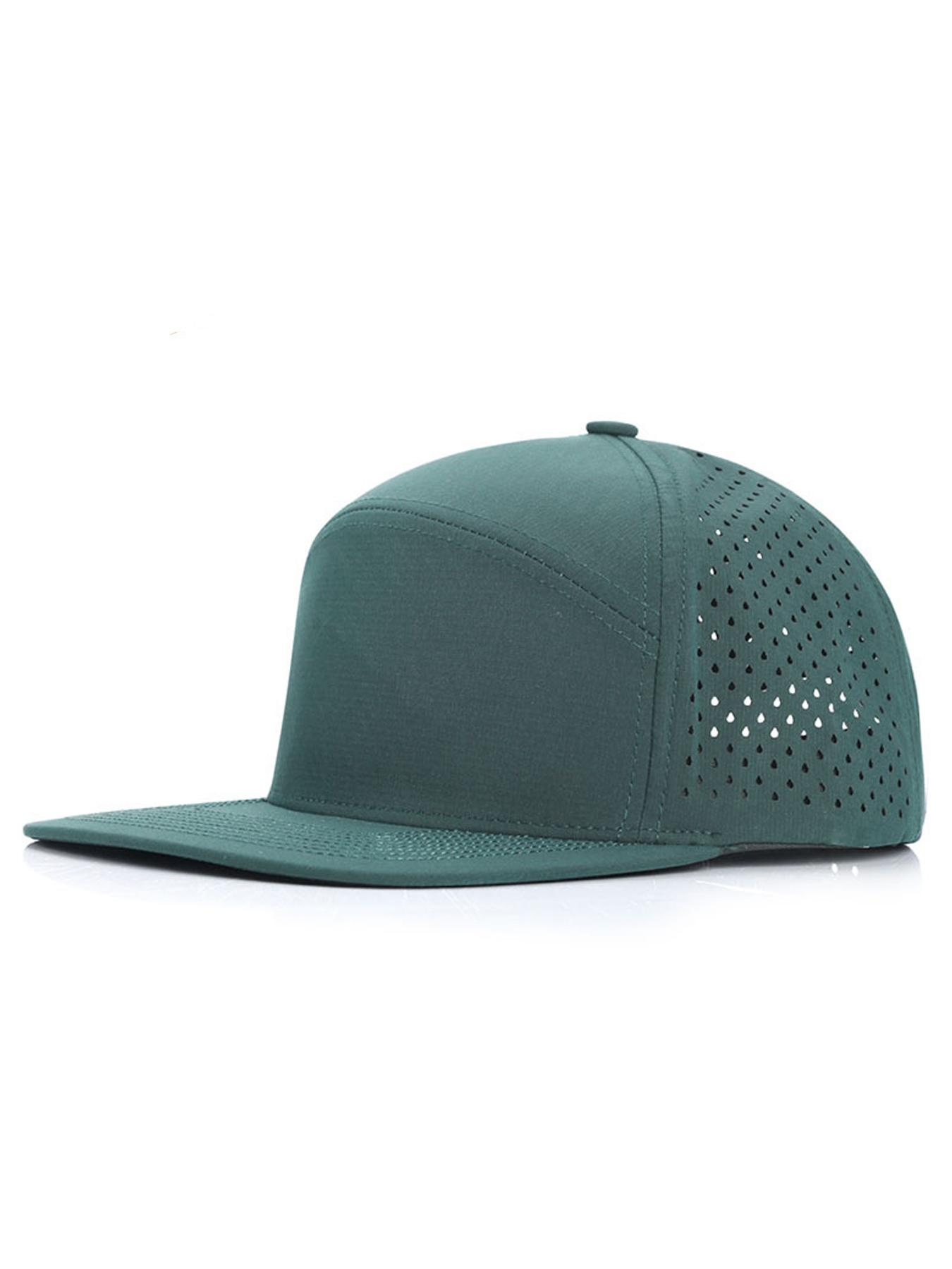 Performance Snapback Hats for Men Women,Flat Bill Cap,Flatbill Snapback Cap,Golf,Running,Workout,High Quality Hat,Adjustable Snapback Hat
