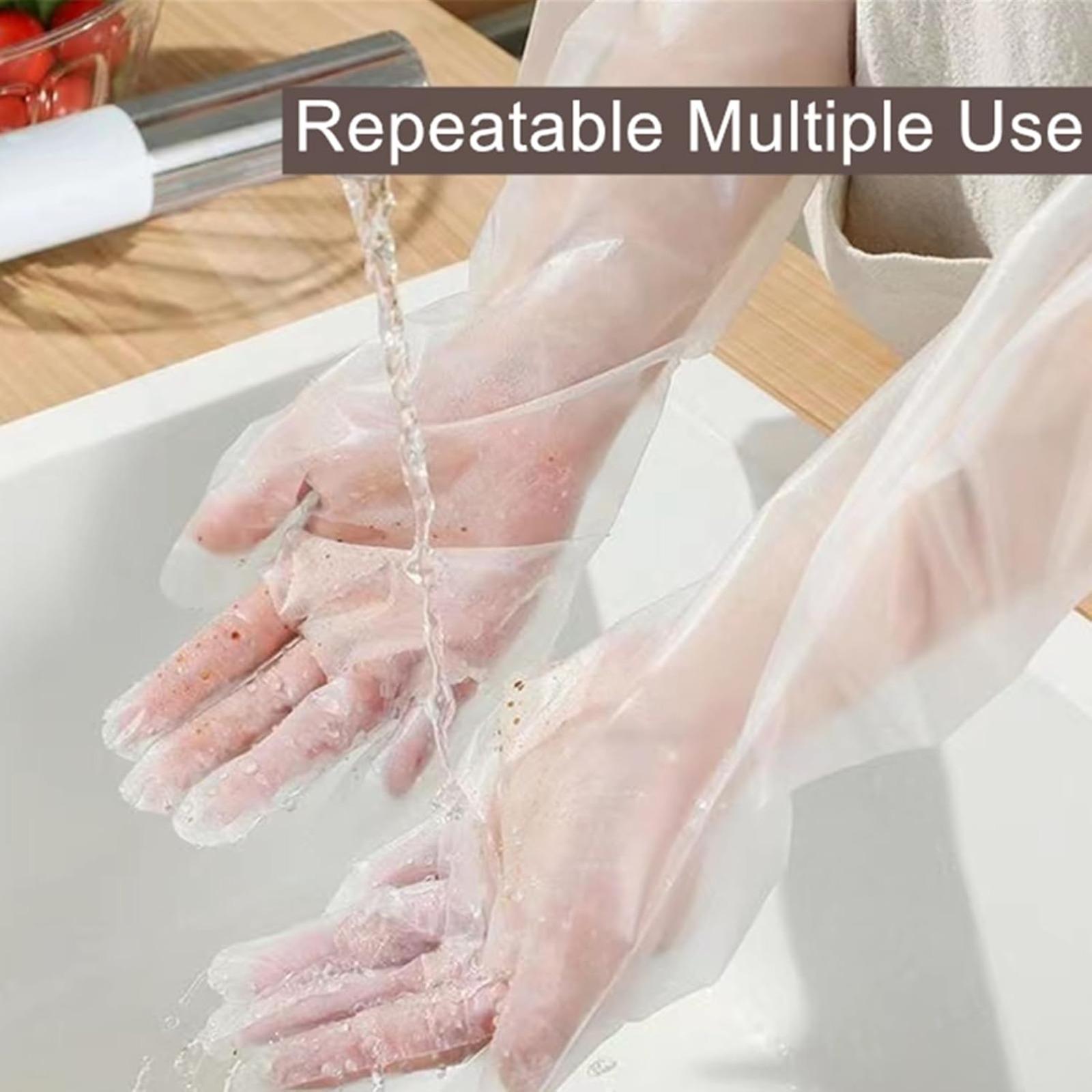 Gloves, disposable gloves, loose gloves, long cleaning gloves, transparent gloves, aquarium gloves, long dishwashing gloves, disposable transparent gloves, plastic gloves, long sleeved gloves, arm gloves