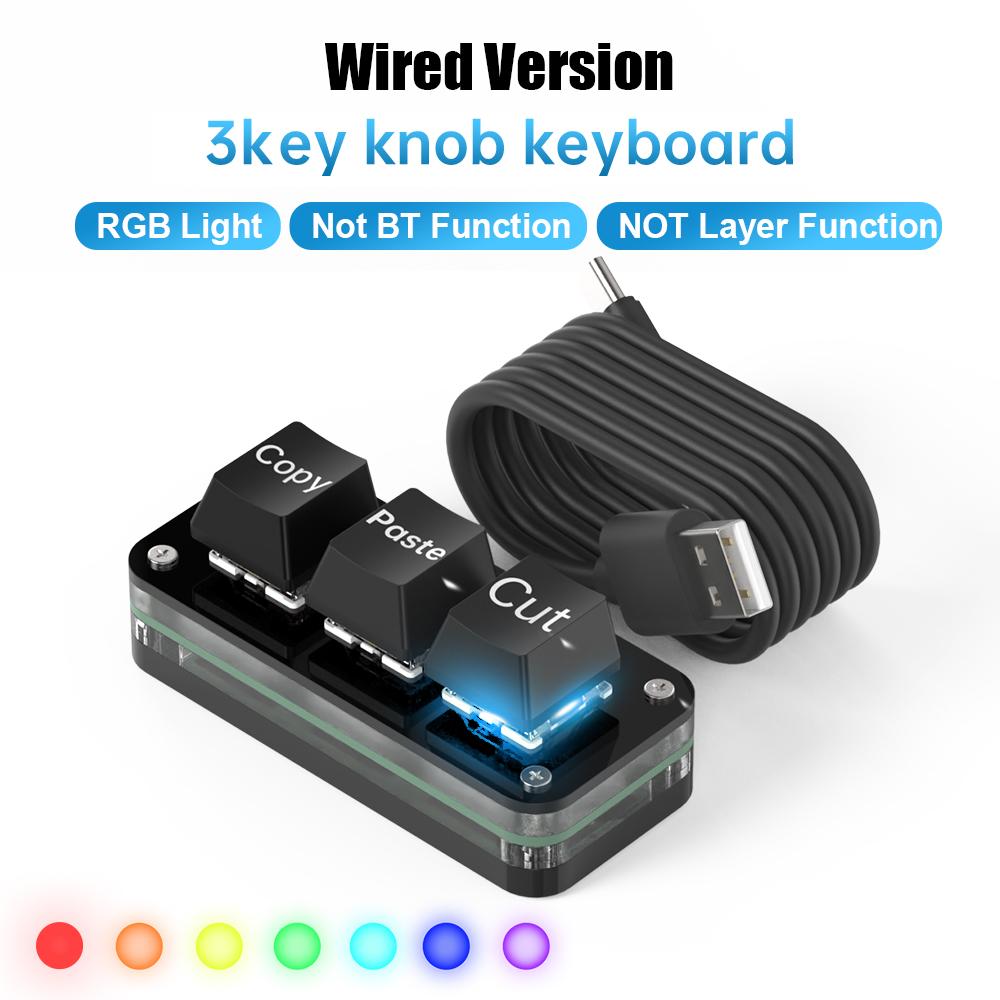Macropad Macro Programming Keyboard RGB Mini Hot Swap Gaming Custom Knob Keypads Red Switch 3 Keys Knob For Photoshop Multimedia Macropad Macro Programming Keyboard RGB Mini Hot Swap Gaming Custom Knob Keypads Red Switch 3 Keys Knob For Photoshop Multimedia