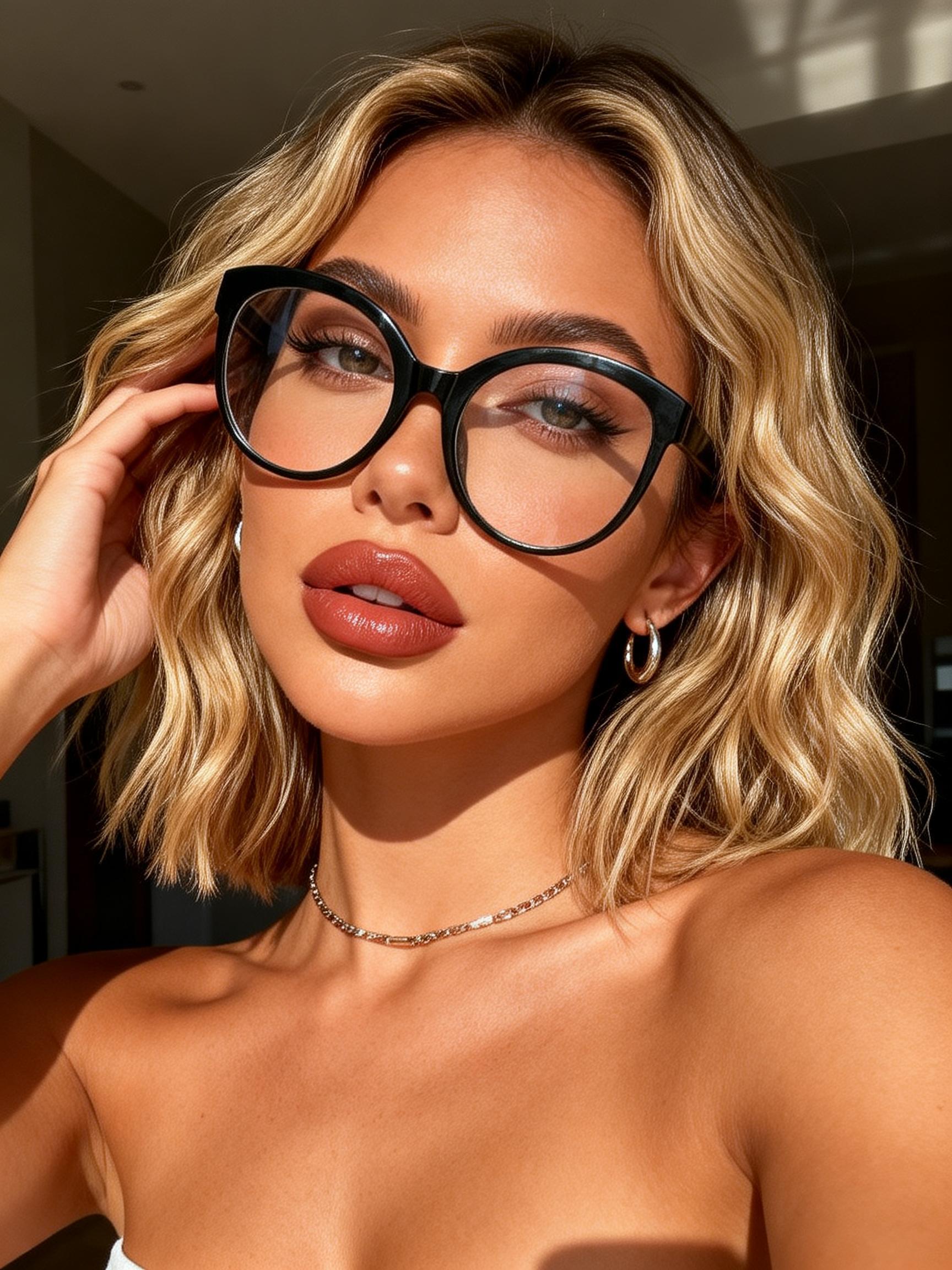 Crystal Glasses For , Flattering Y2K Style, Anti-Gla glasses bundle sold on Temu United States main image 2