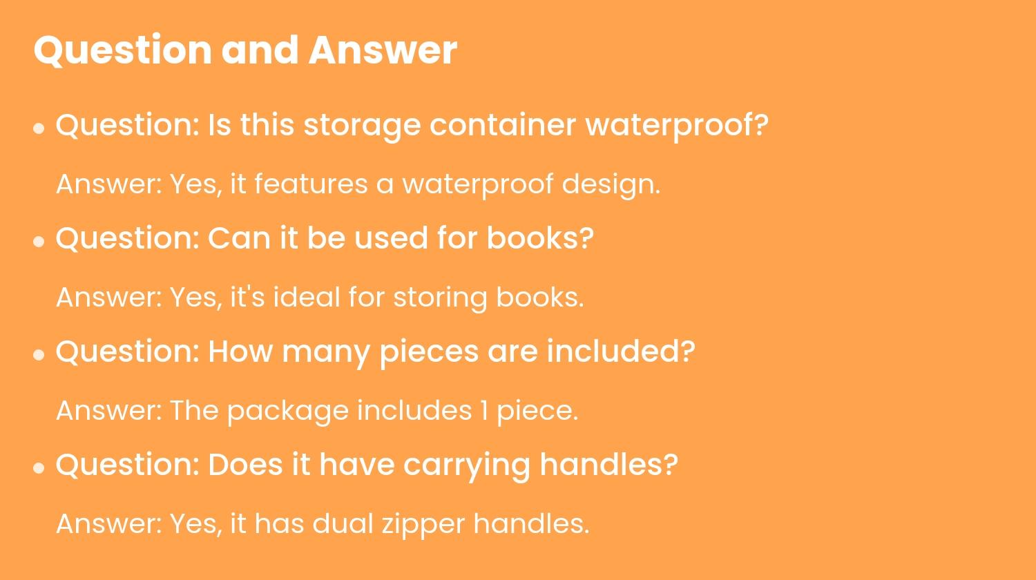 Large Foldable Storage Container, Ion Fabric, Dual Zipper Handles, Waterproof Design, Ideal for Closet, Bedroom, Kitchen, Books, Folding Storage Box