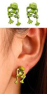 Frog Earrings for Women Cute Stuff Vintage Frogs Shaped Stud Earring Funny Cute 3D Animal Earrings Whimsical Jewelry Unique Gifts for Women Mothers Day Gifts Frog Earrings for Women Cute Stuff Vintage Frogs Shaped Stud Earring Funny Cute 3D Animal Earrings Whimsical Jewelry Unique Gifts for Women Mothers Day Gifts