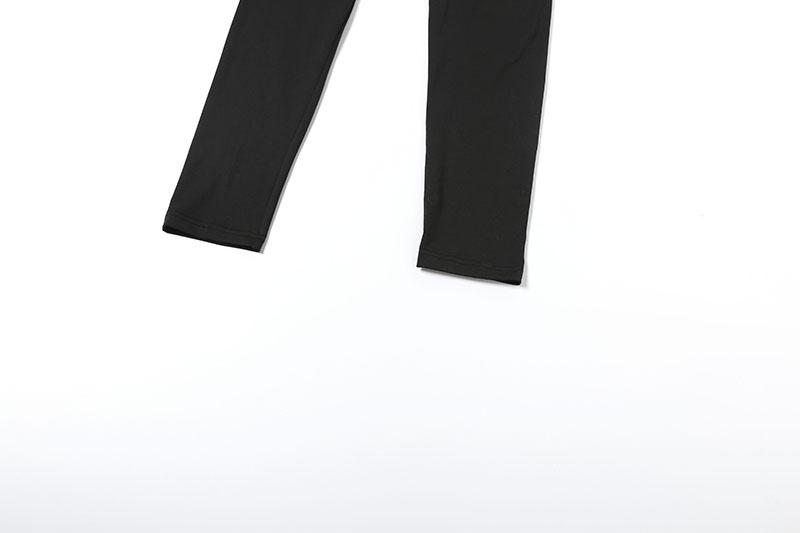 DOUCIU Nightclub Bar Music Festival Sexy Hot Street Personality Cool Women'S Thin Solid Color See Though Cross Shaped Halter Neck Long Jumpsuit